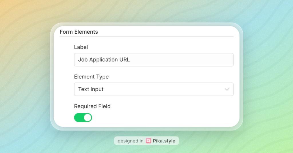 Form and trigger node configuration